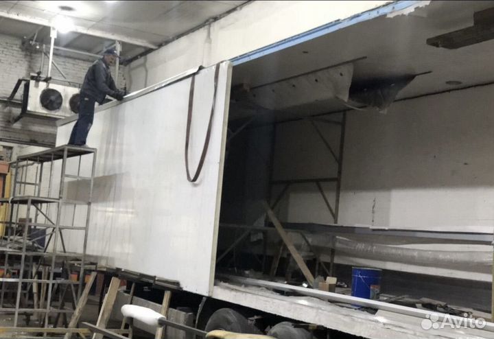 Ремонт полуприцепа рефрежиратора, штора