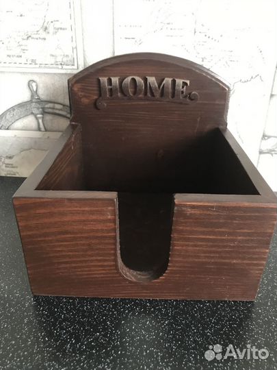 Салфетница из натурального дерева