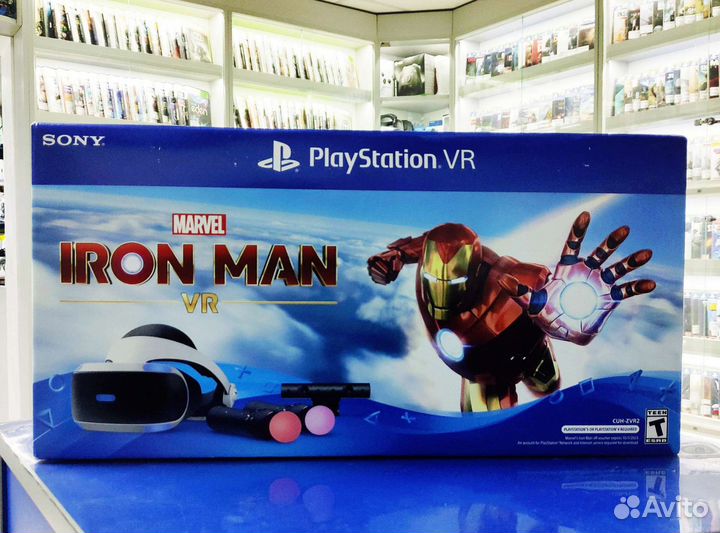 Шлем PlayStation VR + камера + Move + Iron Man VR