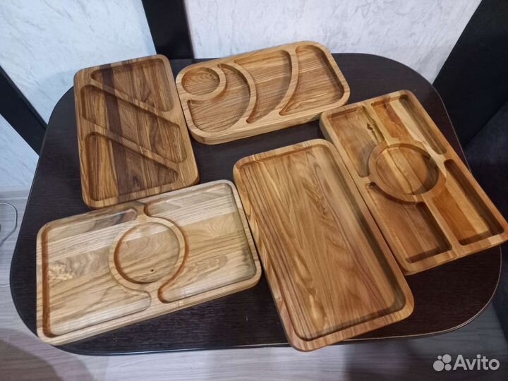 Менажница деревянная (посуда из дерева, подарок)