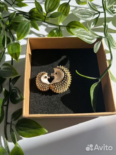 Брошь Ёжики