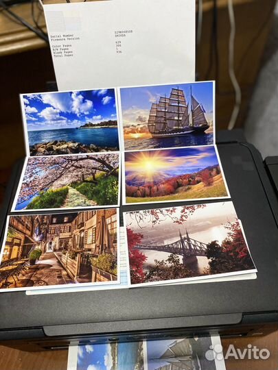 Цветной струйный принтер с снпч epson