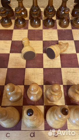 Шахматы деревянные большие СССР винтаж