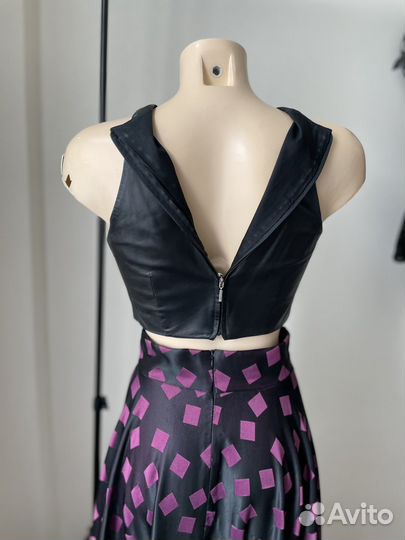 Топ натуральная кожа 42 размер