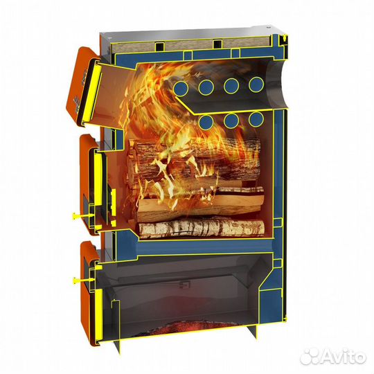 Котел твердотопливный «Теплодар Куппер про-22» (2