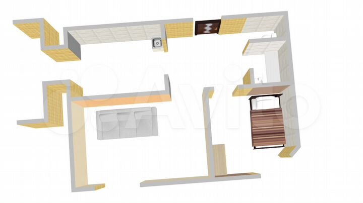 2-к. квартира, 49,7 м², 3/10 эт.