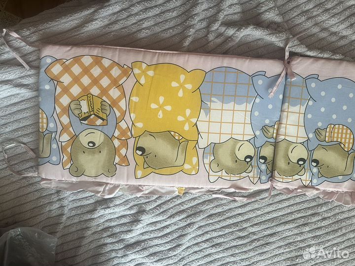 Бортики и балдахин в кроватку