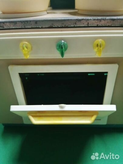 Детская газовая плита с набором посуды СССР