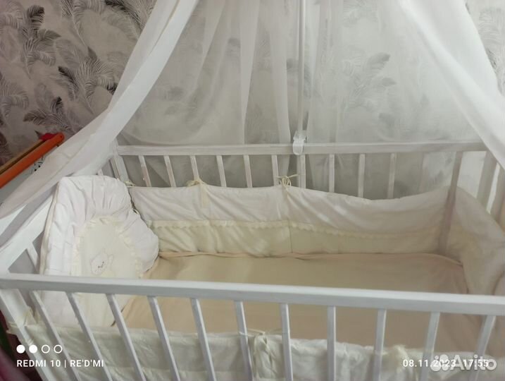 Комплект бортиков и балдахин