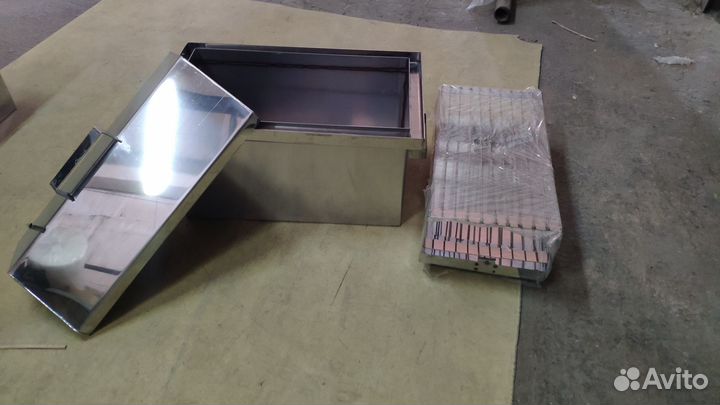 Коптильня домиком с гидрозатвором