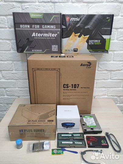 Игровой компьютер, 20 потоков/ GTX 1050 TI/ 16GB