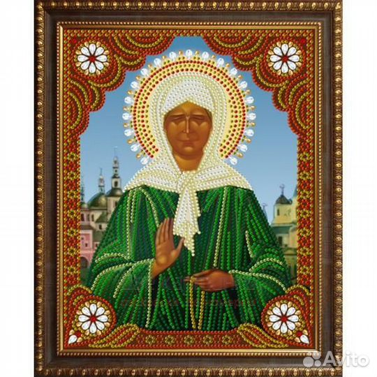 Алмазная мозаика 27x33 Святая
