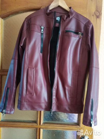 Куртка кожаная (утеплённая новая