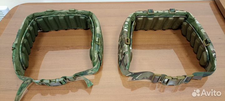 Разгрузочный тактический пояс под баллистику мох