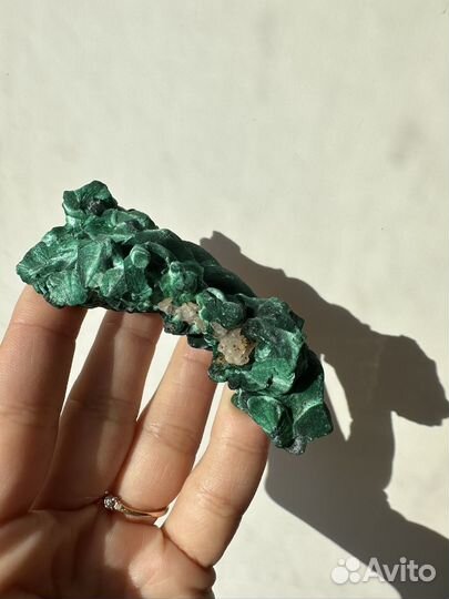 Минерал малахит шелковый