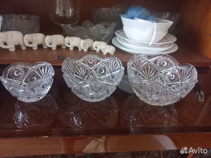 Хрусталь, времен СССР Посуда. Хрустальные вазы