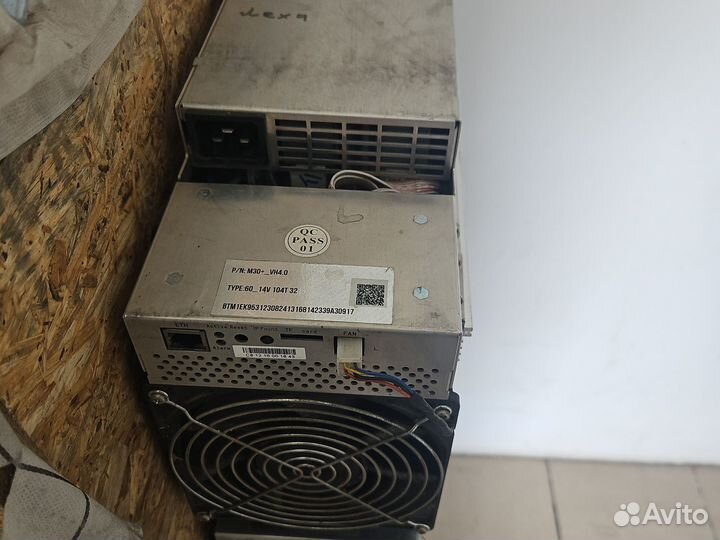 Whatsminer m30s+ 104th,вотсмайнер м30+104тх asic