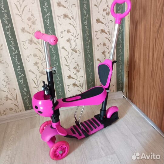 Самокат детский трехколесный бу