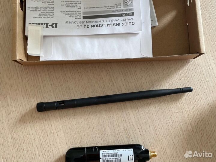 Wifi адаптер D-link DWA-137