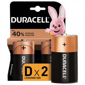 Батарейки комплект 2 шт., duracell Basic оригинал