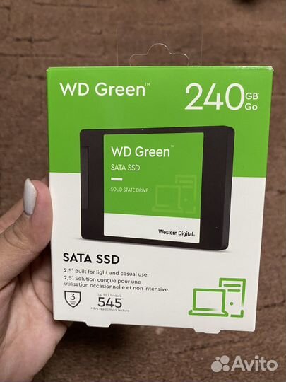 Ssd диск WD green240 gb новый