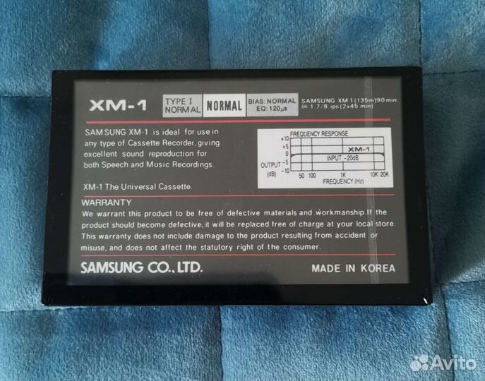 Аудиокассета новая Samsung C 90, запечатанная