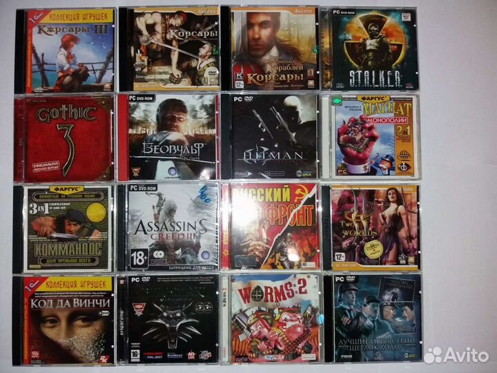 Игры компьютерные на CD/DVD-дисках