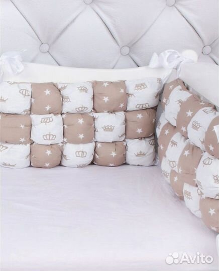 Бортики в кроватку бонбон бомбон