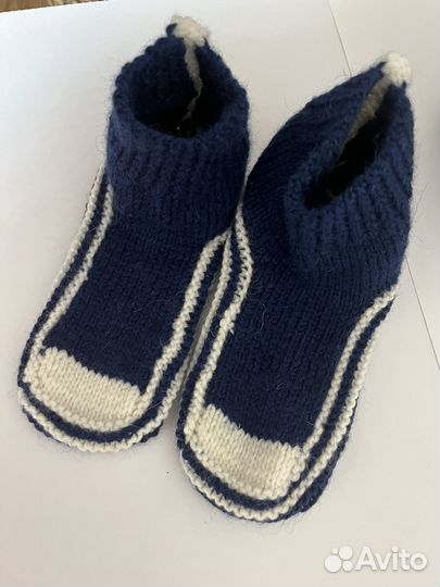 Вязаные носки ручной работы