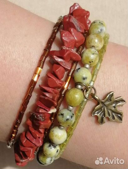 Браслет ручной работы из натуральных камней