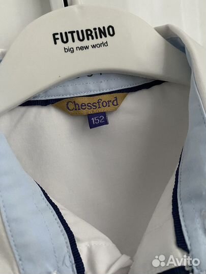 Рубашка белая для мальчика 152