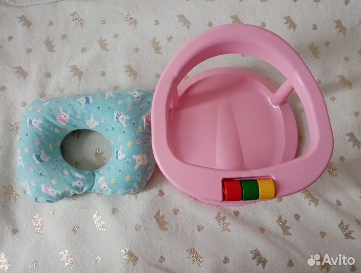 Для купания детей стульчик, круг на шею