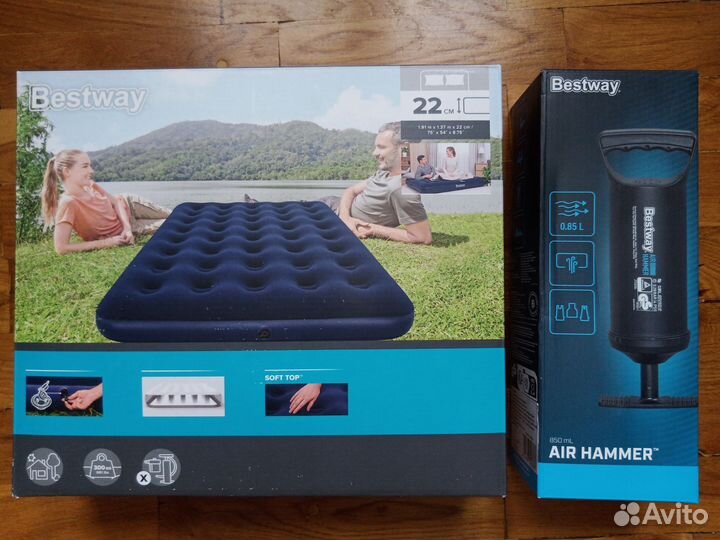 Матрас надувной 2х мест. 191х137х22 Bestway новый