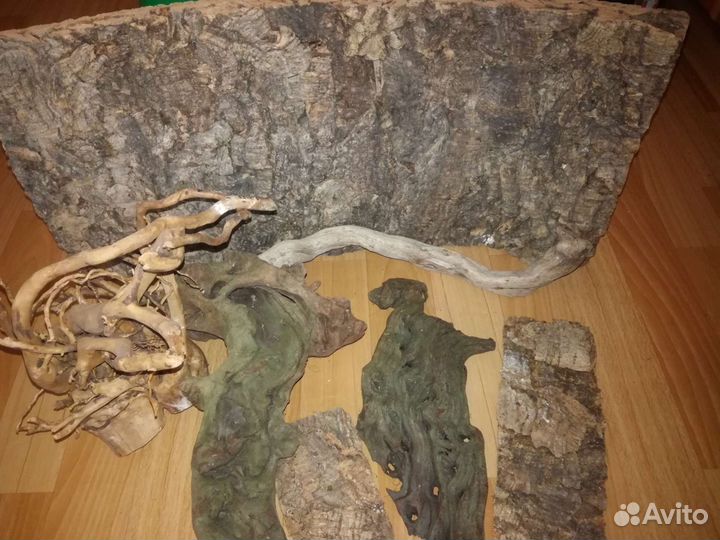 Коряги для аквариума террариума рептилии кора