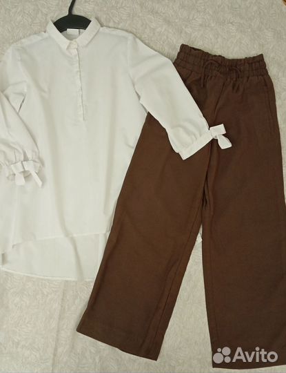 Блузка, юбка, брюки Zara школьные