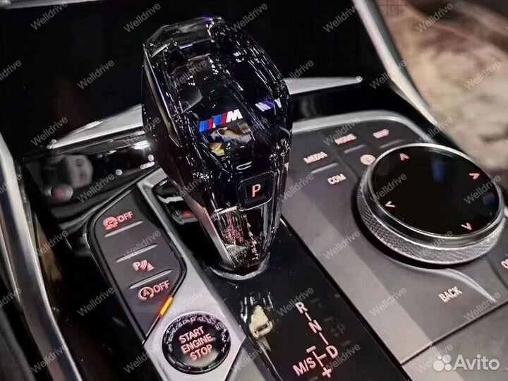 Ручка кпп хрусталь BMW 6 G32 GT с М лого c EVO