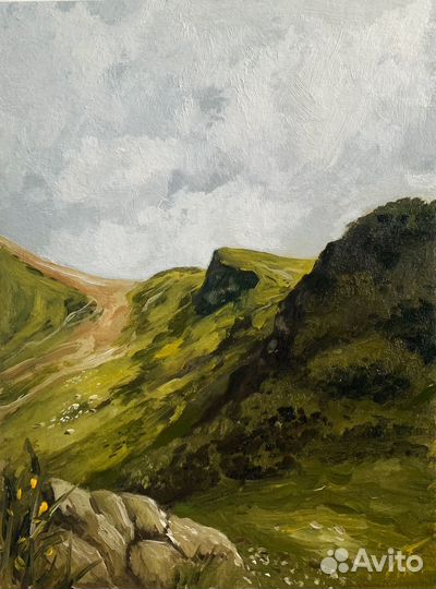 Этюд маслом пейзаж