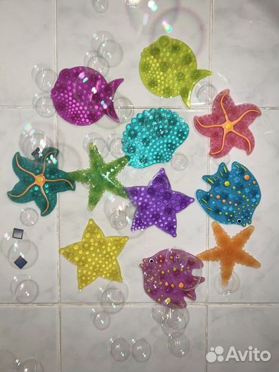 Мини коврики в ванную 11 шт