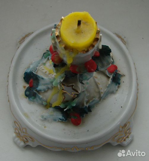 Фарфоровый подсвечник