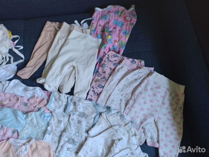 Пакет одежды бу новорожденному для дома