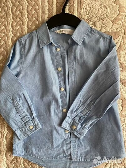 Рубашка hm на мальчика 104