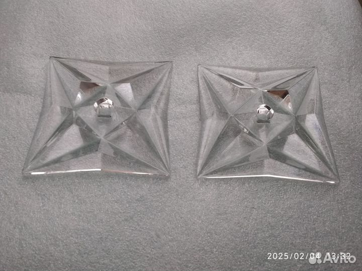 Хpустальных плaстины для бра СССР