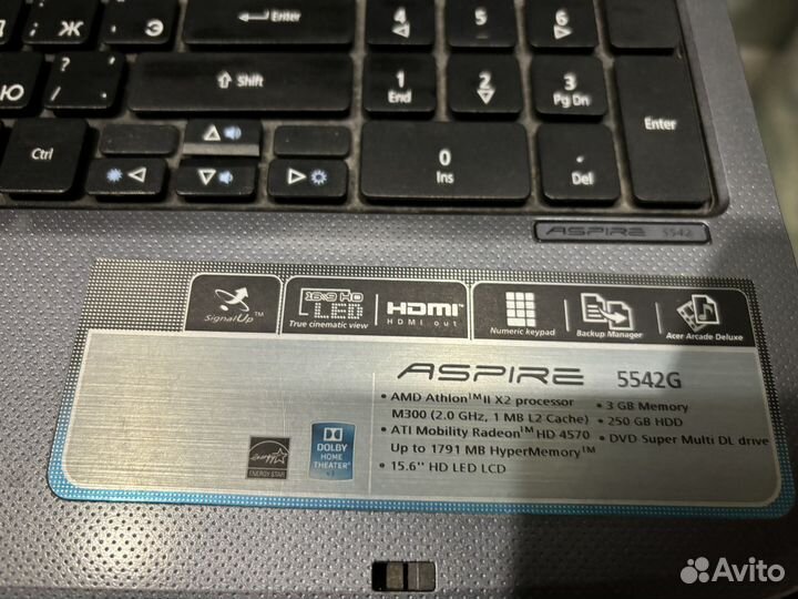 Ноутбук Acer aspire 5542g