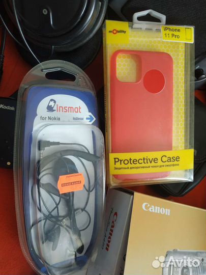 Наушники, колонки, чехлы