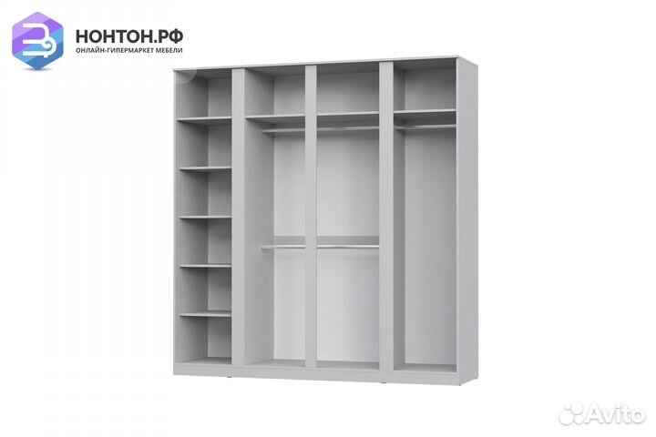 Шкаф Stern 4-х дверный белый