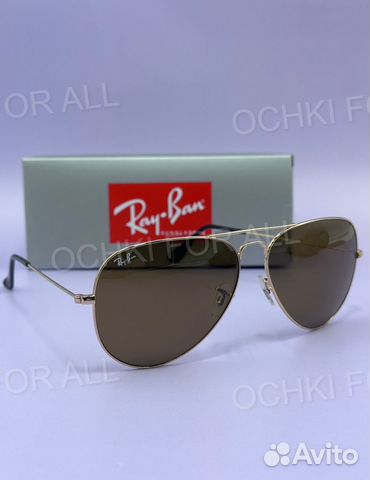 Очки рей бен модель 3026 авиаторы стекло