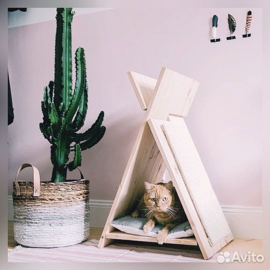 Домик виг-вам для кошечки маленькой собачки