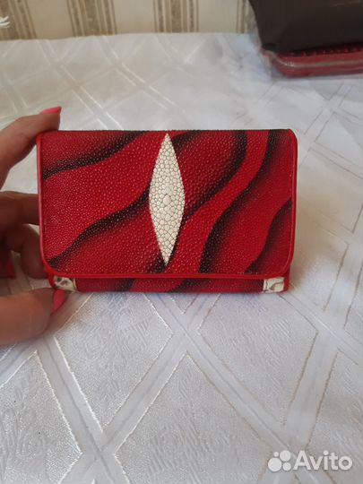 Кошелек женский новый натураль кожа скат Таиланд