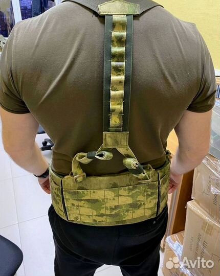 Боевой пояс с баллистической защитой и лямками Бр1