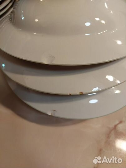 Тарелки СССР, доска для сыра, кувшин, кружки